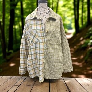 L.i.F.E Love Is For Eternity Mixed Plaid Shacket